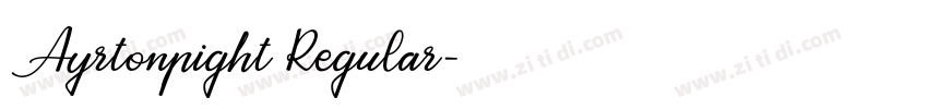 Ayrtonpight Regular字体转换